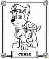 Patrol Paw Pages Coloring Chase Color Print sketch template