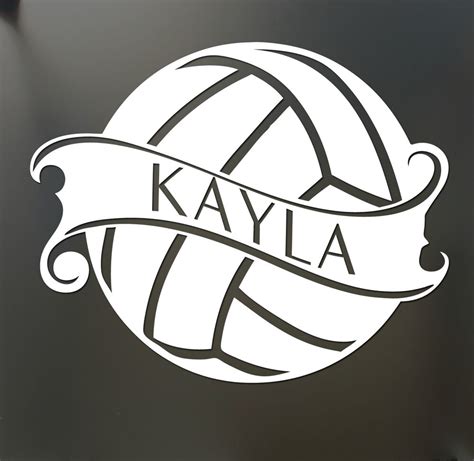 Volleyball Sticker Custom Name Decal Car Window Sticker