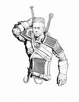 Witcher Coloring Drawings 81kb 1488 sketch template