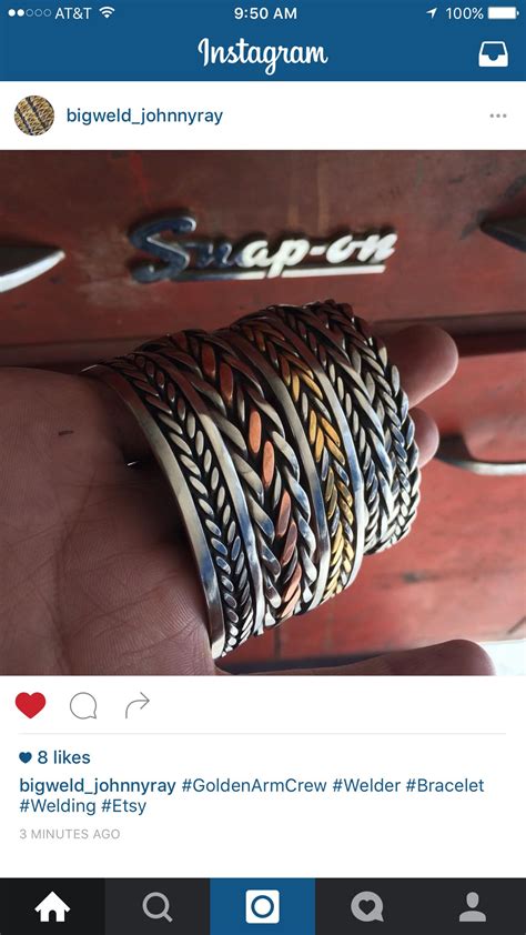 quailwood silver braided bracelet tig welding jobs diy welder