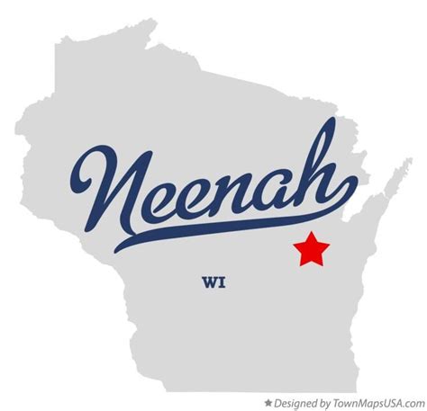 map  neenah wisconsin wi neenah wisconsin neenah wisconsin