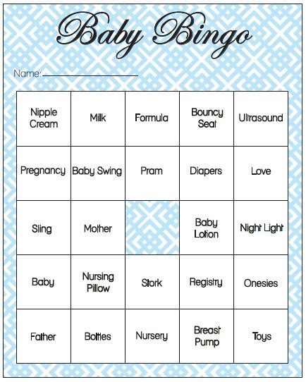 printable baby shower games   fun  play tip junkie