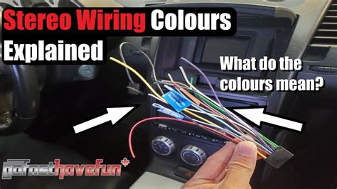 stereo wiring colours explained head unit wiring anthonyj youtube