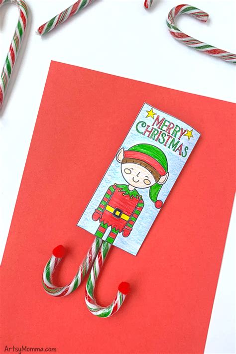 fun candy cane party favor gifts  print  color artsy momma