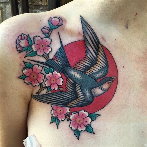 Traditional Swallow Tattoos Cloak And Dagger Tattoo London