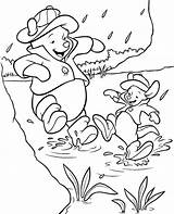 Pooh Coloring Winnie Roo Pages Colouring Kids Topcoloringpages Rain Rainy sketch template