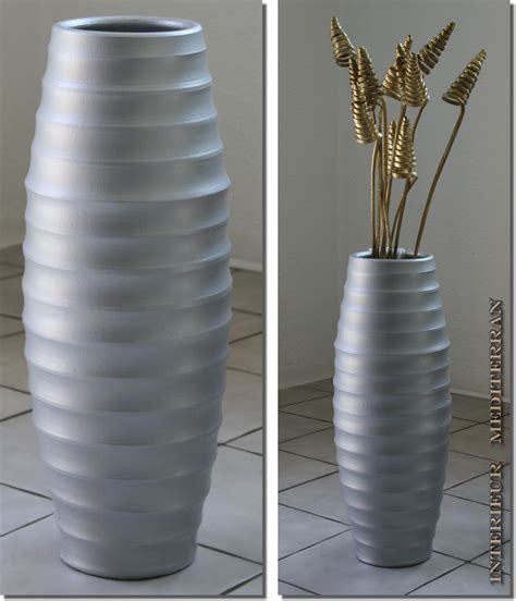 grosse einfarbige bodenvase casulo vase elegantmediterrankeramik
