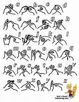 Language Sign British Alphabet Kids Book Coloring Pages Printable Makaton Chart Fingerspelling Signs Deaf Alphabets Gif sketch template