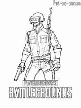 Pubg Battlegrounds Playerunknown sketch template