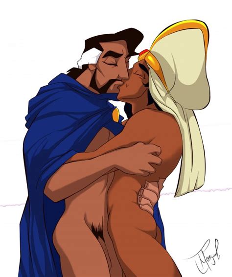 rule 34 aladdin aladdin character ass cassim disney kissing male male only multiple males