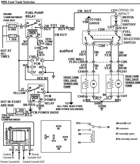 1990 E350 Tank Fuel Pump Relay Wiring Diagram