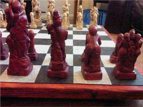 adult erotic sex themed kama sutra chess set with 2 extra queens ebay