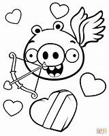 Coloring Minion Pages Valentine Pig Angry Birds Drawing Theme Valentines Printable Go Cartoon Drawings Anime Puzzle Paper sketch template
