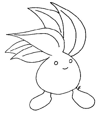 pokemon oddish coloring pages