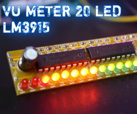 simple  led vu meter  lm  steps instructables