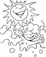Summer Coloring Pages Happy Printable Print Size sketch template