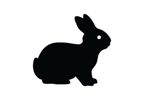free bunny silhouette vector sv stock blog