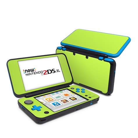 nintendo ds xl skin solid state lime  solid colors decalgirl
