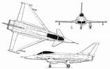 Eurofighter Typhoon 2000 Ef Views Drawing Aircraft Fighter Plans Combataircraft Euro Line Military Resources sketch template