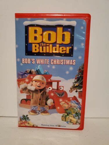 Bob The Builder Bobs White Christmas Vhs 2002 Hard Clamshell