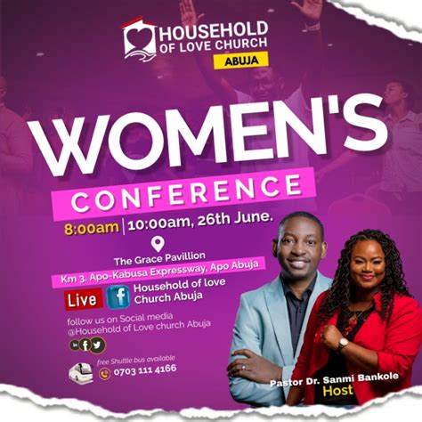 womens conference event flyer template postermywall