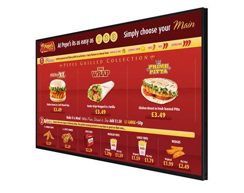 indoor digital menu screensfrom    screens  design