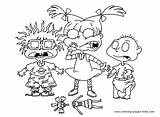 Rugrats Coloring Pages Cartoon Printable Color Angelica Kids Book Sheets Print Character Colouring Characters Drawing Tommy Cynthia Cartoons Pickles Chuckie sketch template
