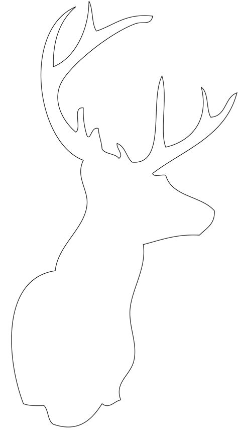 deer head template