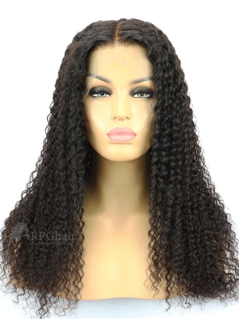 6 parting lace front wig kinky curl indian remy hair