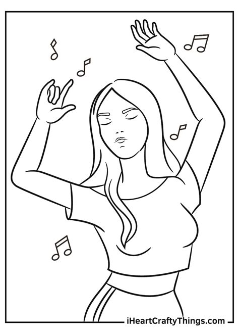 dance coloring pages printable