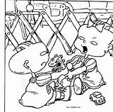 Rugrats Coloring Pages Printable Lil Phil Tommy sketch template