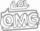 Omg Logo Coloring Lol Pages Printable Print Info sketch template