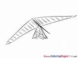 Hang Coloring Gliding Colouring Gliders Sheets Pages Sheet Title sketch template