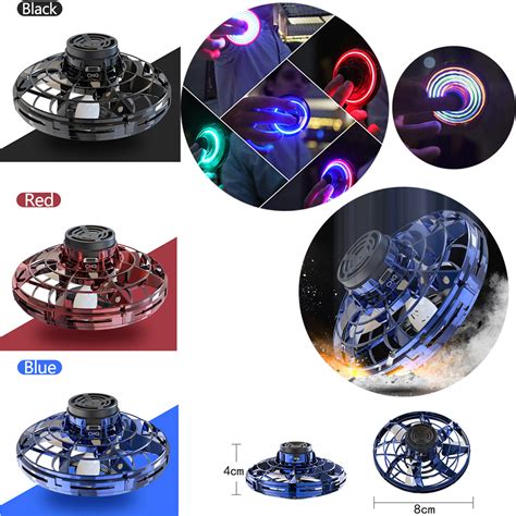 flynova flying spinner stress release flying fidget spinner toy mini ufo drone hand operated