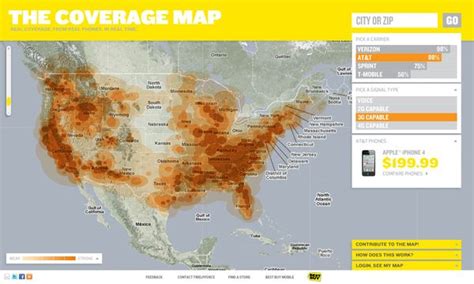 att  buy coverage map microsite  behance cool   buy map coverage