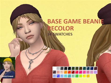 sims resource base game beanie recolor