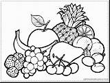 Coloring Fruits Fruit Pages Printable Vegetables Basket Kids Sewing Drawing Bowl Colouring Vegetable Color Sheets Print Coloriage Google Books Kifest� sketch template