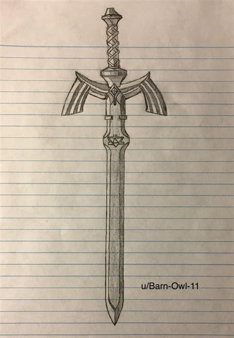 sketch   master sword rzelda