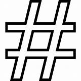 Hashtag Svg Icon Sign Vector Symbol Punctuation  Signs Social Icons Library Size sketch template