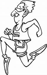 Runner Cartoon Colouring Funny Drawing Coloring Pages Clipartbest Clipart sketch template