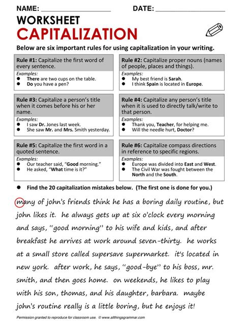english grammar capitalization wwwallthingsgrammarcom