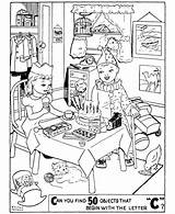 Hidden Kids Coloring Printable Object Birthday Pages Objects Find Puzzles Printables Games Activity Activities Letters Honkingdonkey Worksheet Worksheets Highlights Puzzle sketch template