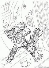 Coloring Futuristic Pages Man Military Spacesuit Colorkid Wars Designlooter Drawings 72kb 1402 sketch template