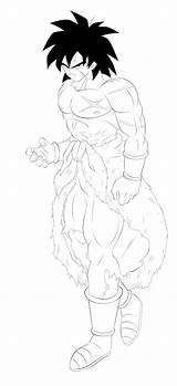 Broly Dbz Dbs Lineart Ssjrose890 Linework sketch template