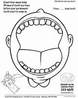 Coloring Teeth Dental Pages Preschool Mouth Lips Open Hygiene Dentist Health Brushing Worksheets Clipart Drawing Kindergarten Colouring Kids Tooth Color sketch template