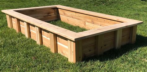Raised Planter Box Build Plans Cedar Pdf Plans Etsy