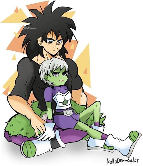 Broly And Cheelai By Kell0x On Deviantart Anime Dragon Ball Super