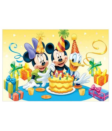 rawpockets happy birthday mickey mouse paper art prints  frame