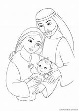 Mary Joseph Jesus Coloring Pages Holy Family Baby Kids Nativity Color Printable Sheets Sunday School Getcolorings Advent Getdrawings Bible Craft sketch template