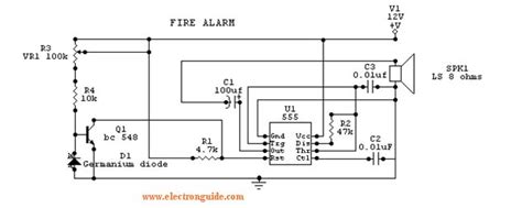 fire alarm circuit diagram  circuit